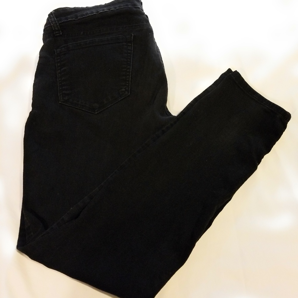 Old Navy Rock Star Jeans Black 12 Reg